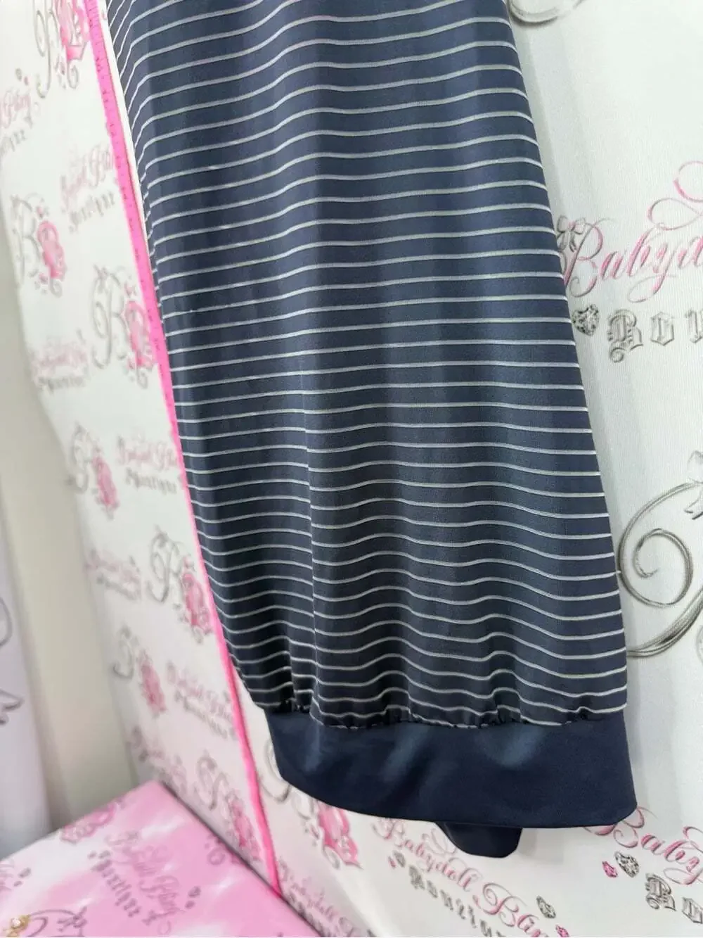 Nike tank top Navy Striped & Pink Racerback Sleep Tank
